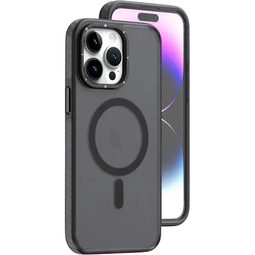 Чехол-накладка DK для Apple iPhone 12 Pro Max MagSafe Composite Matte (black)