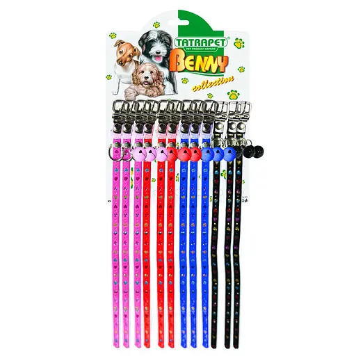 Ошейник-украшение TatraРet Benny для собак со колокольчиком 1х30 см в ассортименте