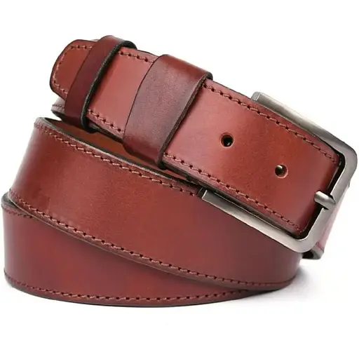 Ремінь шкіряний LIMARY коньячний з рядком 4х120 см acs0032073 - фото 1