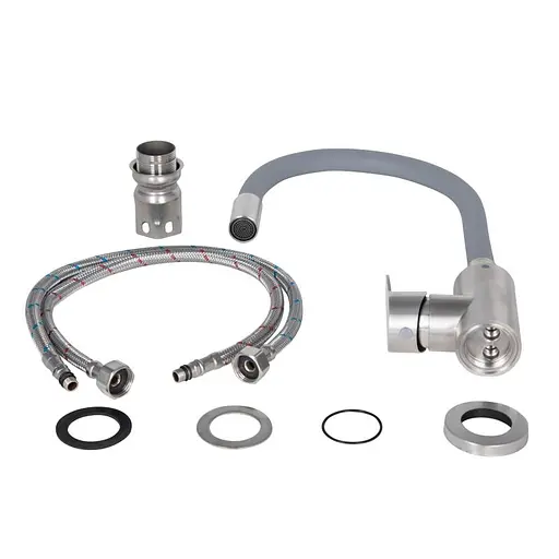 Змішувач для кухні Lidz Vida 04R-GFS, U-подібний гнучкий - фото 3