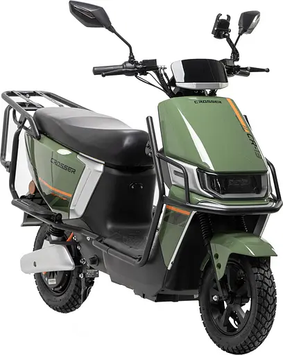 Електроскутер Двомісний Crosser CR13 (2000W, Графенова батарея 72V/24Ah) Зелений