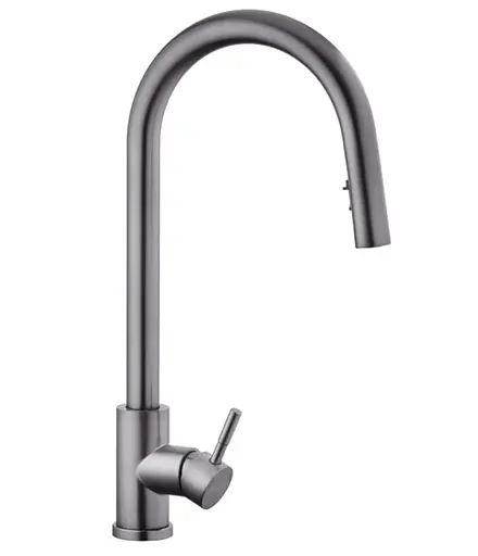 Змішувач для кухні з висувним виливом Kroner KRP Edelstahl Klassisch - PVD03915 (CV032283) - фото 3
