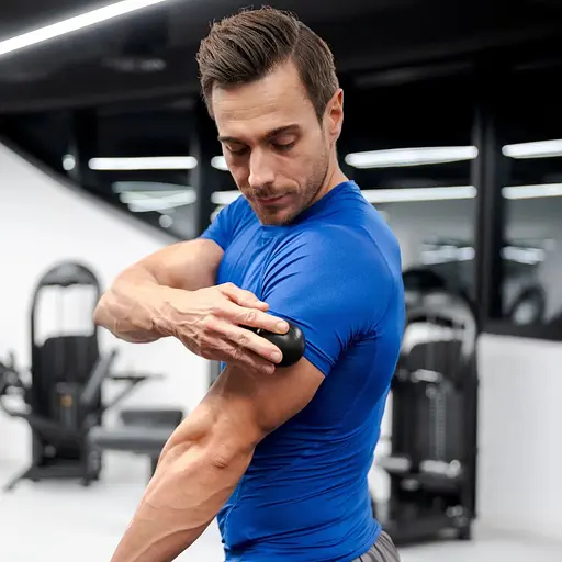 Массажный мяч Gymtek 63 мм двойной черный - фото 3