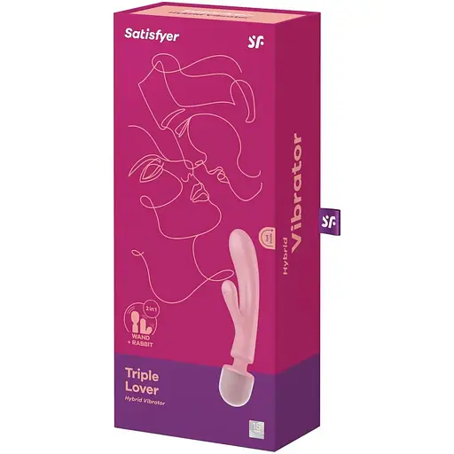 Вибратор для пар Satisfyer Triple Lover Pink: Тройная стимуляция управление через приложение розовый - фото 7