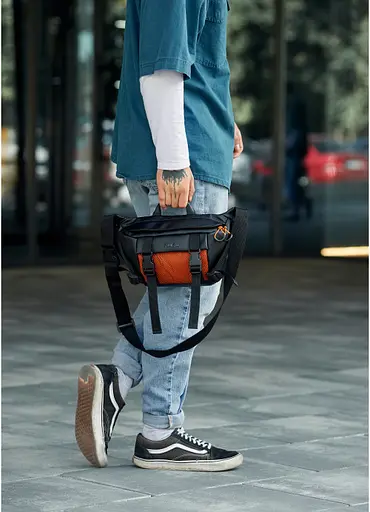 Чоловіча поясна сумка бананка Sambag 38х21 см sum0022763 - фото 9