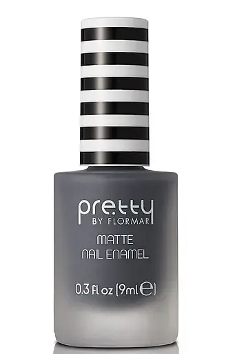 Лак для ногтей матовый Pretty Matte Nail Enamel, тон 012 (Grey), 9 мл (8000018545931) - фото 1