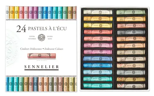 Набор сухой пастели Sennelier Iridescent (Переливчатый), 24 цвета, картон. - фото 2