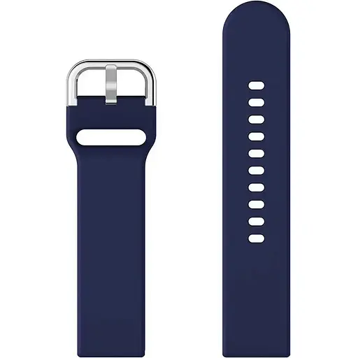 Ремінець DK CDK для Xiaomi Amazfit Active 2 / 2R (W2437) "L" 20mm Silicone Sport Band Classic (09651) (dark - фото 2