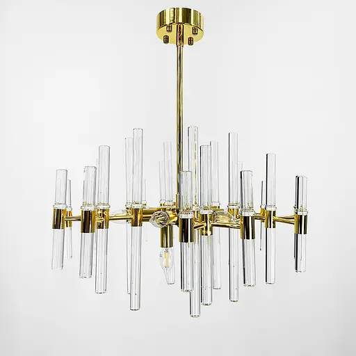 Люстра-реплика Alinar Crystal на 8 ламп (диаметр 60 см) Line.F MJ 139/8 GD - фото 7