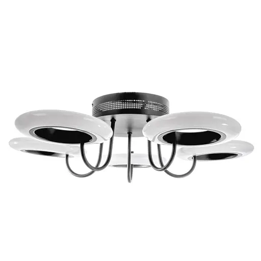 Люстра Brille світлодіодна для спальні 50W WW BK+WH (BL-459S/5)