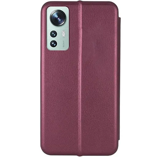 Шкіряний чохол-книжка Classy для Xiaomi 12 Lite Бордовий - фото 2