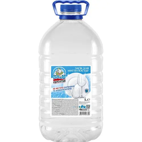 Засіб для миття посуду без запаху Balu OPTIMA 5 л ПЕТ