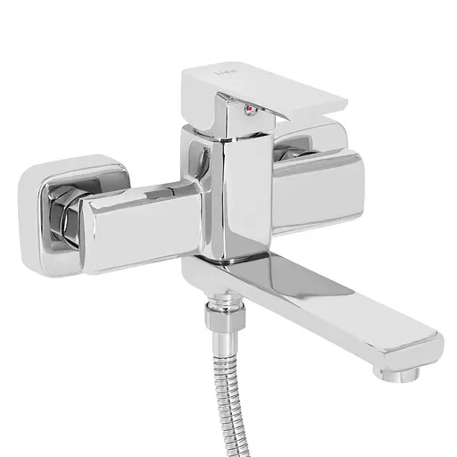 Змішувач для ванни Lidz Dozorca 0051 з поворотним виливом (з душовим гарнітуром) (k35) LDDOZ0051CRM45404 Chrome - фото 3