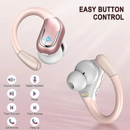 Бездротові спортивні навушники BX28 рожевий - фото 6