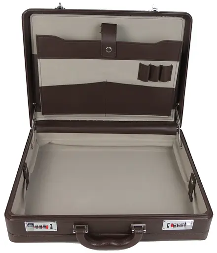 Дипломат из эко кожи с увеличением объема Portfolio 44х33х11(13) см sum0025045 - фото 5