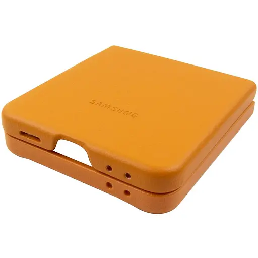 Шкіряний чохол Leather Case (AAA) для Samsung Galaxy Z Fli5 Brown - фото 4