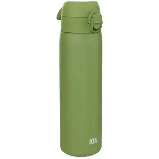 Пляшка для води ION8 металева 600 мл Stainless Steel Khaki Green (I8SS600KGRE) - фото 1