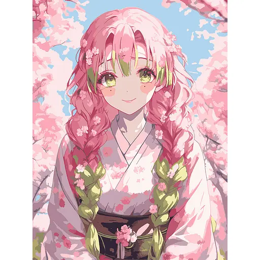 Картина за номерами Santi Demon Slayer Mitsuri Kanroji 30х40 см (955042)