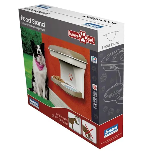 Подставка для корма пластиковая Food Stand 48x27x42h серо-бежевый - фото 5