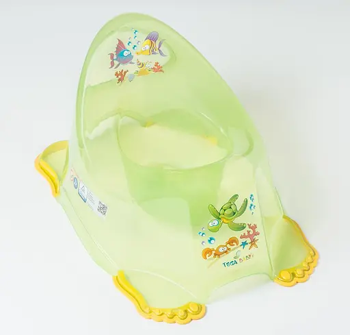 Детский горшок АКВА с противоскользящей резиной Зеленый - фото 1