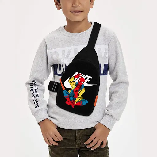 Сумка через плече дитяча Людина-павук 29х17 см сумка слінг для хлопчика (02268)