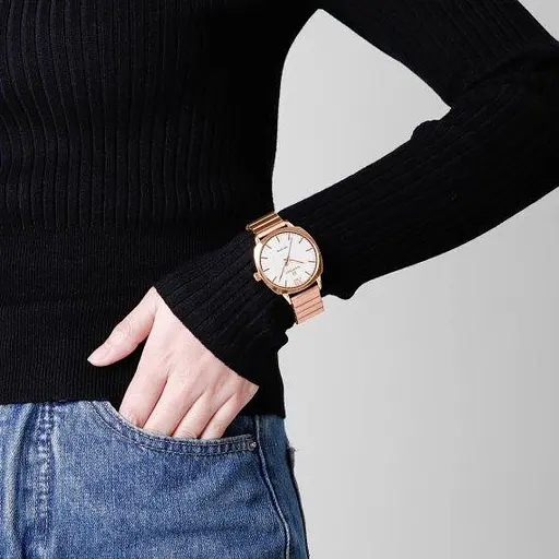 Жіночий наручний годинник Naviforce Rome (Рожеве золото) - фото 9