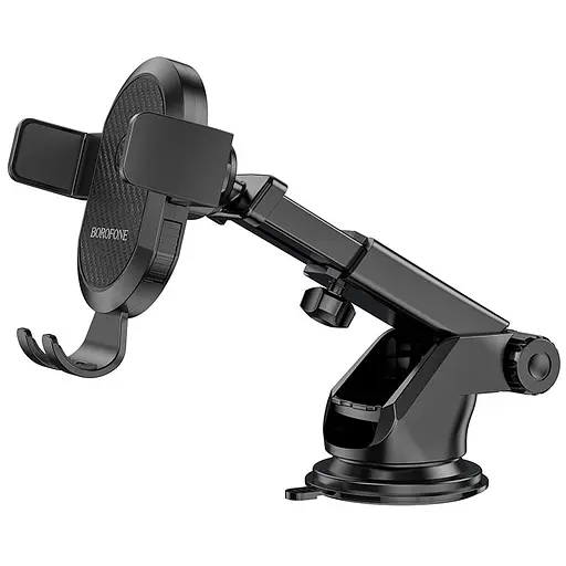 Автотримач для телефона BOROFONE BH39 Amazing bay one touch center console car holder Black - фото 5