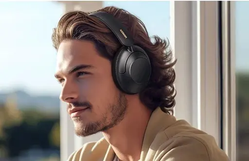 Наушники беспроводные Ugreen HP202 HiTune Max5 Hybrid Active Noise-Cancelling Headphones (UGR-25255) черные - фото 6