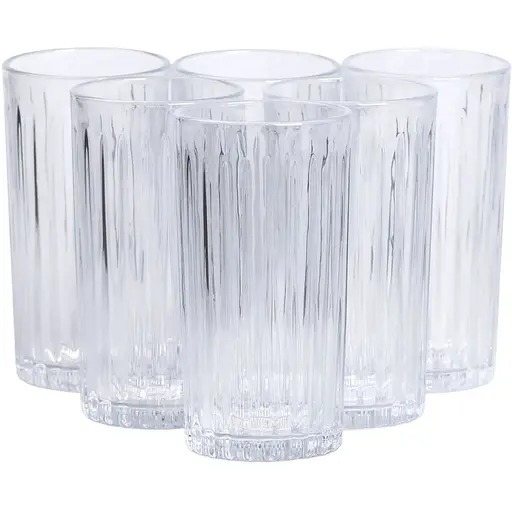 Набор Yiwu кувшин и 6 стаканов из толстого стекла, прозрачный Yiwu HP-19-5. - фото 6