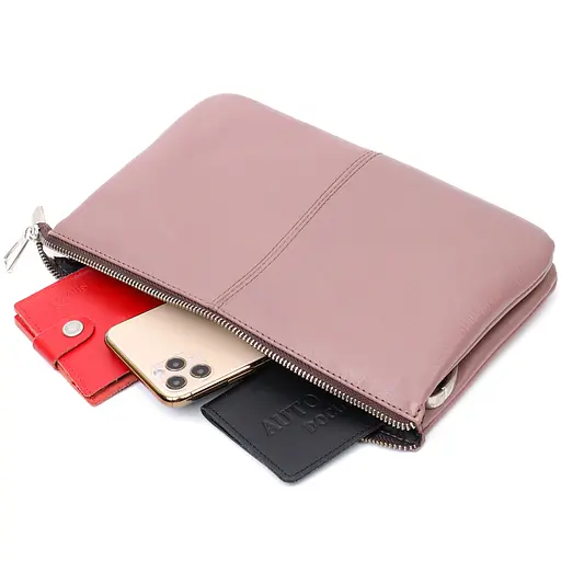 Кожаная женская сумка Grande Pelle 26х15.5х3 см sum0023592 - фото 8