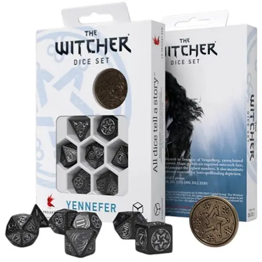 Набір кубиків The Witcher Dice Set. Yennefer - The Obsidian Star , 7 шт. (SWYE02) - фото 1