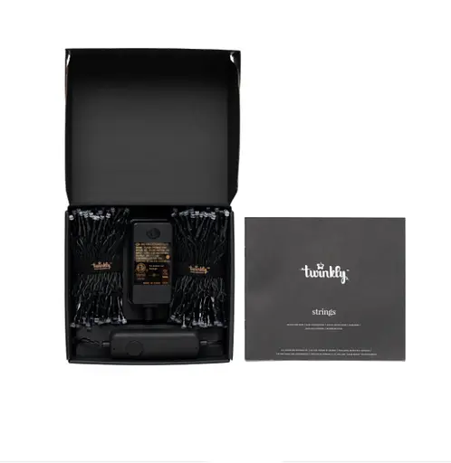 Twinkly Smart LED Гірлянда Twinkly Strings RGB 400, Gen II, IP44, довжина 32м, кабель чорний - фото 3