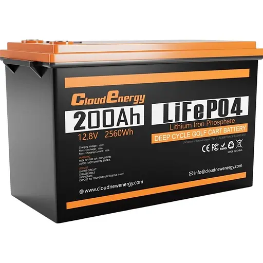 Аккумулятор Cloud Energy LiFePO4 12V (12.8V/200Ah/2560Wh) (CL12-200) [154672] - фото 1