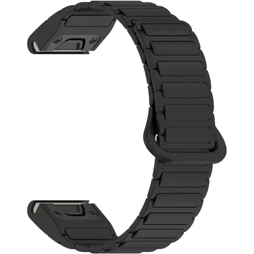 Ремешок DK CDK для Garmin Fenix 8 51mm 26mm Silicone Shaped Magnetic Band (019625) (black)