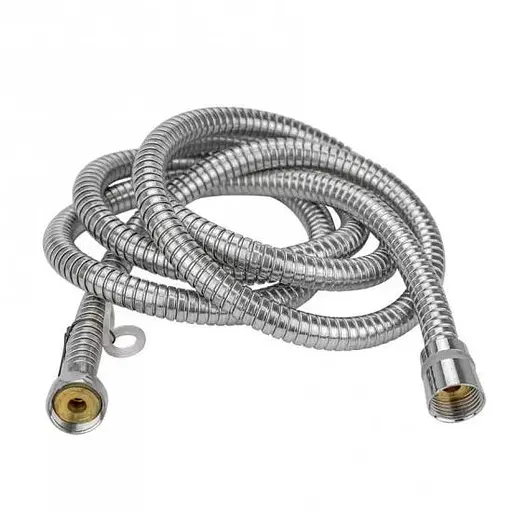 Розтяжний шланг для душу, нержавіюча сталь, 2000 мм хром Wezer WKR-005-200, Хром - фото 1