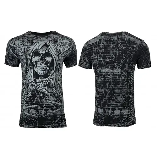 Футболка Xtreme Couture by Affliction Men T-Shirt Soul Taker Black Biker 4XL - фото 4