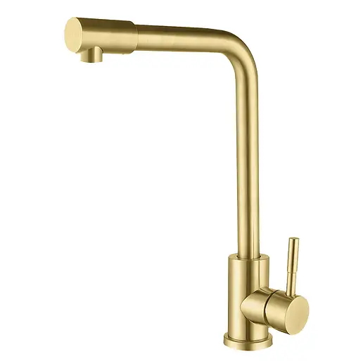 Cмеситель для кухни из нержавеющей стали золотой Nett WG-33 Золотой - фото 1