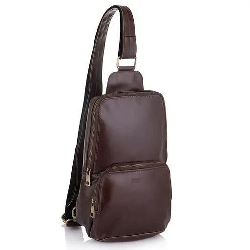 Чоловіча шкіряна сумка-слінг Newery 31х20х10 см sum0022249 - фото 1