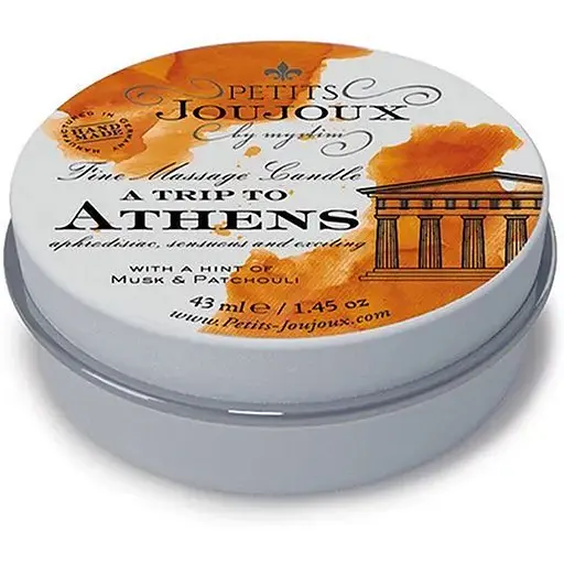 Масажна свічка Petits Joujoux - Athens - Musk and Patchouli (43 мл)