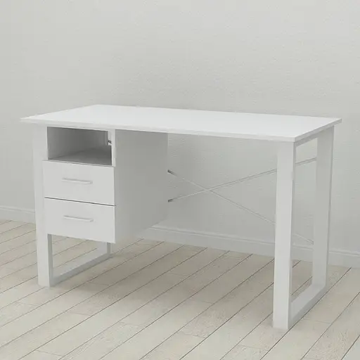 Письменный стол с ящиками Ferrum-decor Оскар 750x1200x700 металл Белый ДСП Белый 16 мм (FRD-103262) - фото 4