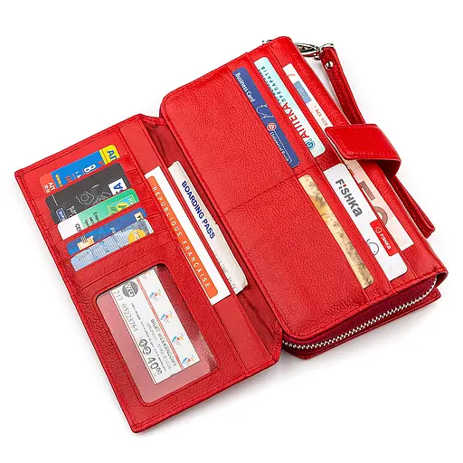 Жіночий шкіряний гаманець (SТ228) ST Leather 10.5х20х3.5 см acs0015528 - фото 3