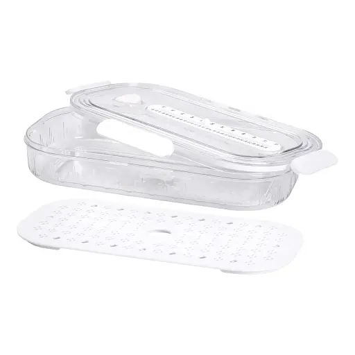 Контейнер для хранения продуктов Yiwu HP-27-7 пластиковый с индикатором дать белый - фото 5