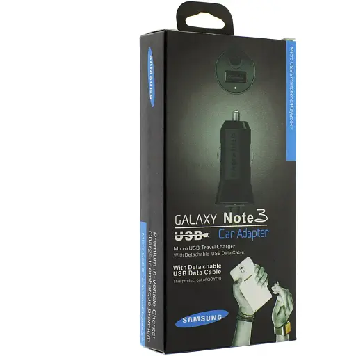 Автомобильное зарядное устройство для Samsung Note 3 n9000 + Usb Port - фото 1