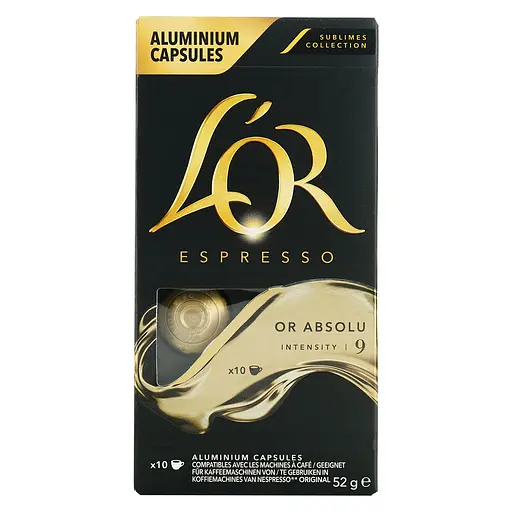 Кава мелена L'OR Espresso Or Absolu Intensity #9 капсули 260 г (5 шт. х 52 г) - фото 3