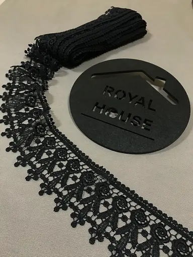 Мереживо Троянда чорне - фото 3