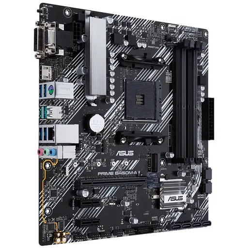 Материнская плата ASUS PRIME B450M-A II (Prime B450M-A II) (Socket AM4, AMD B450, Micro-ATX) - фото 2
