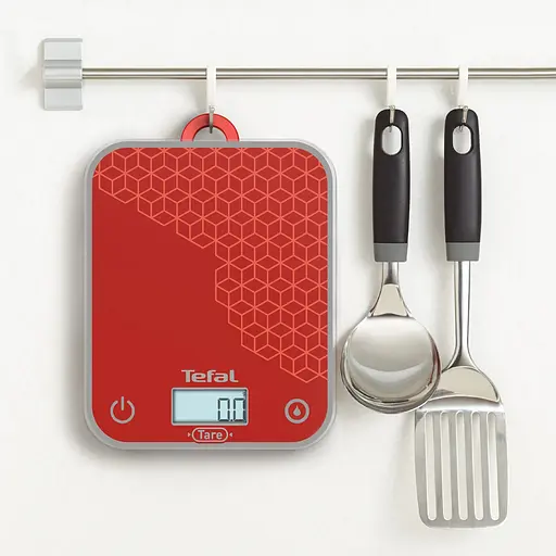 Весы кухонные Tefal Optiss красный 5 кг (BC50D7V0) - фото 6