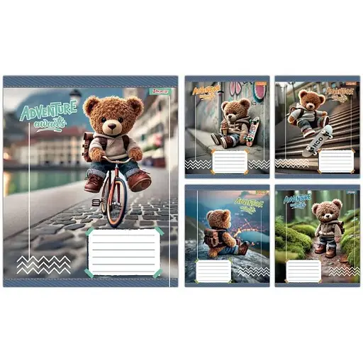 Тетрадь ученическая "Adventure awaits" 1B 768196 12 листов 1 шт. в ассортименте - фото 1