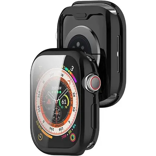 Чохол-накладка DK для Apple Watch 46mm (Series 10) Silicone Face Case (black) - фото 2