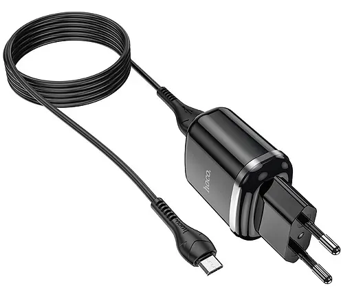Адаптер HOCO Micro USB cable Aspiring dual port charger set N4 |2USB, 2.4A| - фото 1